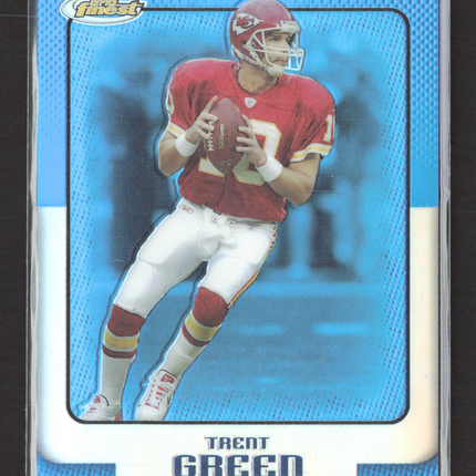 2006 Topps Finest Trent Green #80 Blue Refractor /299