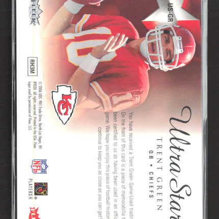 2006 Fleer Ultra Ultra Stars Jersey Trent Green #US-GR Memorabilia Jersey