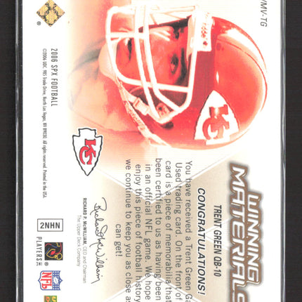 2006 Upper Deck SPx Winning Materials Trent Green #WMV-TG jersey