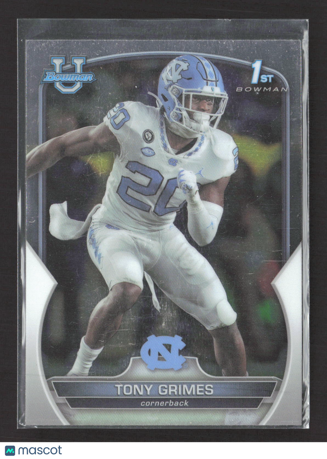 2022 Bowman University Tony Grimes #75 1st Bowman