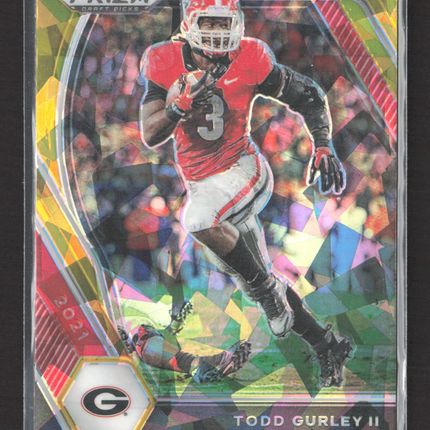 2021 Panini Prizm Draft Picks Todd Gurley II #85 Gold Ice