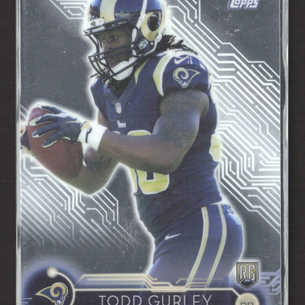 2015 Topps Holiday Mega Football Todd Gurley #4 Chrome RC