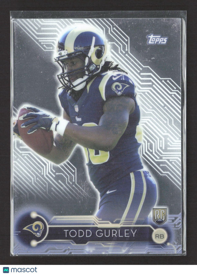 2015 Topps Holiday Mega Football Todd Gurley #4 Chrome RC