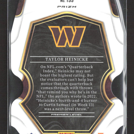 2023 Panini Select Prizm Taylor Heinicke #199 Silver Premier Level