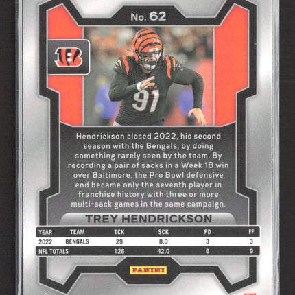 2023 Panini Prizm Trey Hendrickson #62 Silver