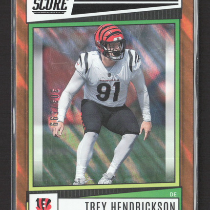 2022 Panini Score Football Trey Hendrickson #196 Orange 303/599