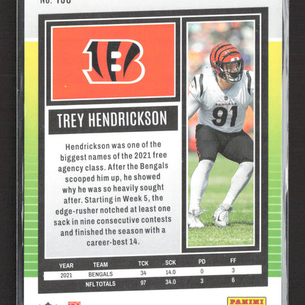 2022 Panini Score Football Trey Hendrickson #196 Orange 303/599