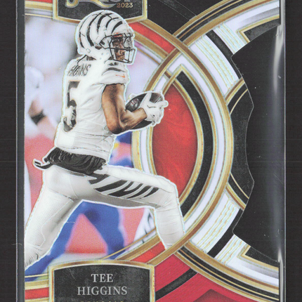 2024 Panini Select Premier Level Tee Higgins #112 Black Red Die Cut