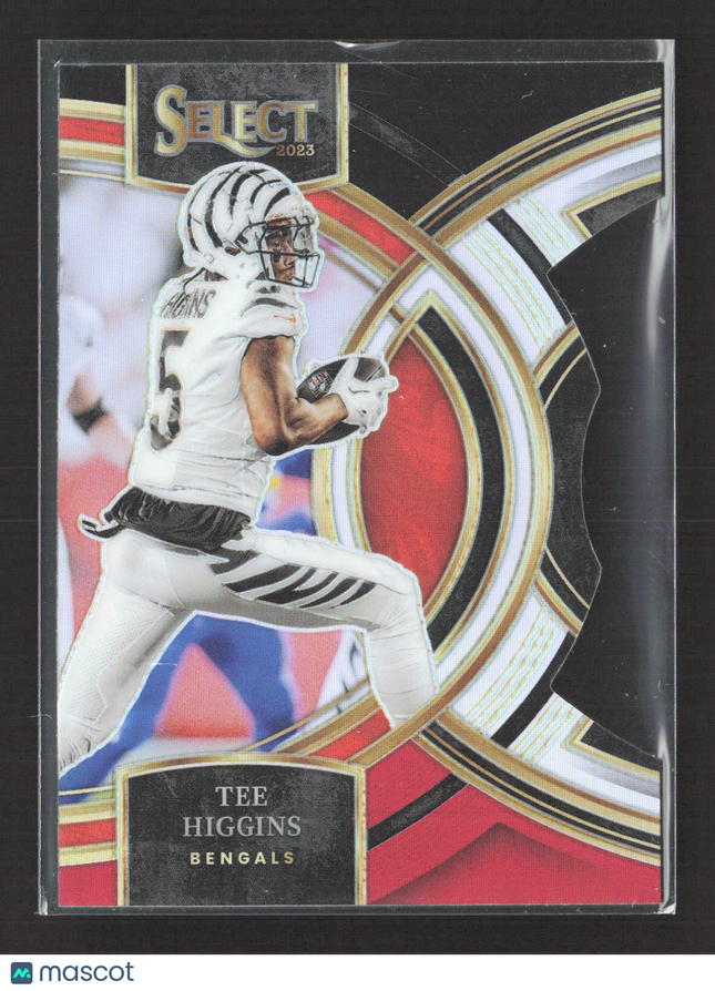 2024 Panini Select Premier Level Tee Higgins #112 Black Red Die Cut