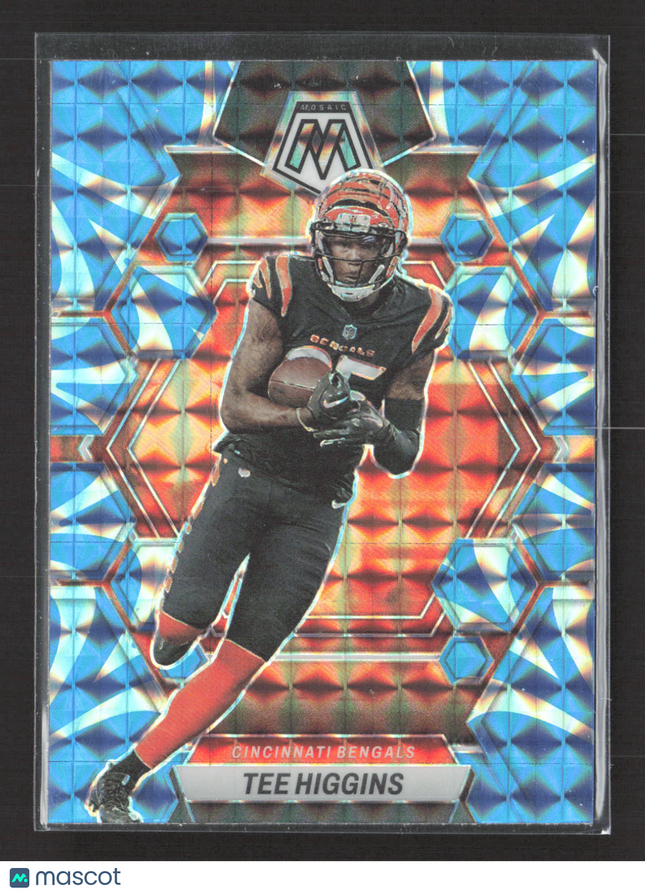 2023 Panini Mosaic Prizm Tee Higgins #42 Blue Reactive