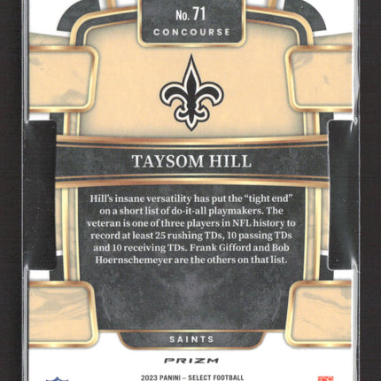 2024 Panini Select Prizm Taysom Hill #71 Concourse