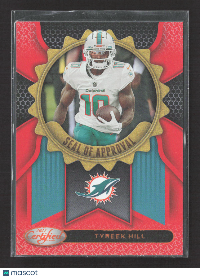 2022 Panini Certified Seal of Approval Tyreek Hill #SA-7 Red 040/149