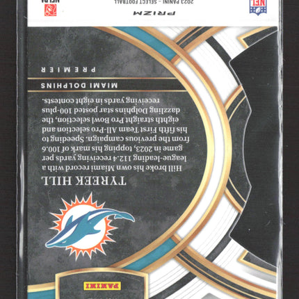 2024 Panini Select Prizm Tyreek Hill #142 Red Yellow Die Cut