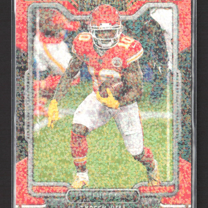 2021 Panini Playbook Tyreek Hill #50 Red Sparkle