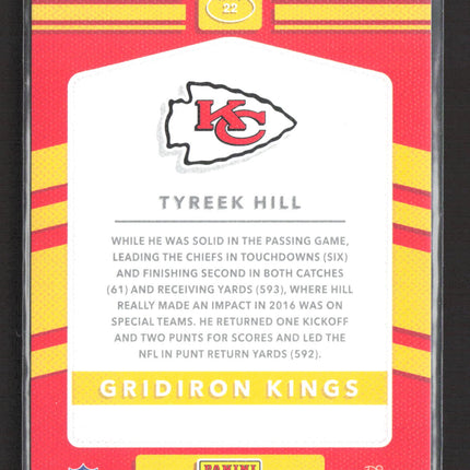 2017 Panini Donruss Gridiron Kings Tyreek Hill #22
