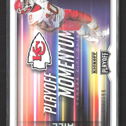 2017 Panini Playoff Momentum Tyreek Hill #4 Kickoff 080/199