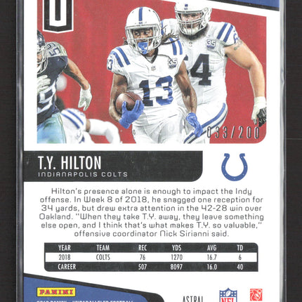 2019 Panini Unparalleled T.Y. Hilton #54 Astral 033/200