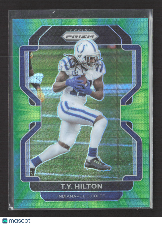 2021 Panini Prizm T.Y. Hilton #21 Green Scope 111/175
