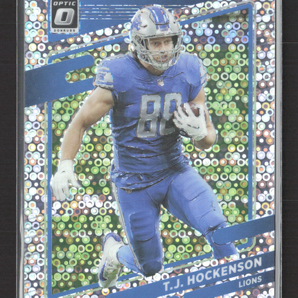 2021 Panini Donruss Optic T.J. Hockenson #83 Circles Prizm 042/125
