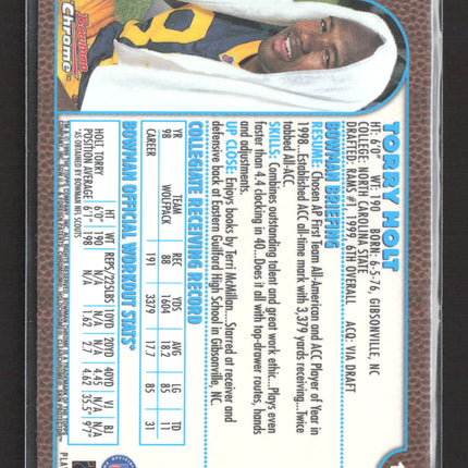 1999 Bowman Chrome Torry Holt #174