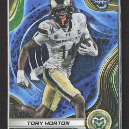 2024 Bowman University Best Tory Horton #94 Blue Refractor 107/149
