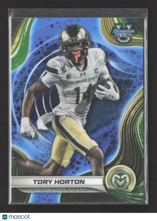 2024 Bowman University Best Tory Horton #94 Blue Refractor 107/149