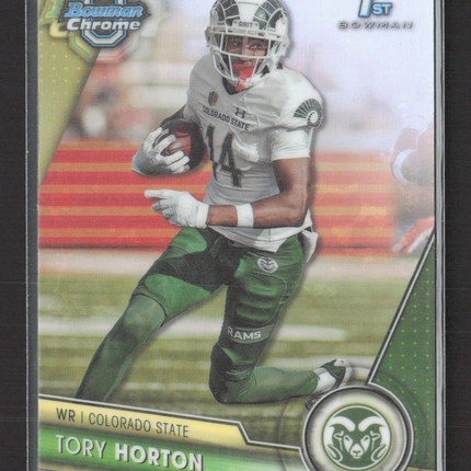 2023 Topps Bowman Chrome University Tory Horton #73 Refractor