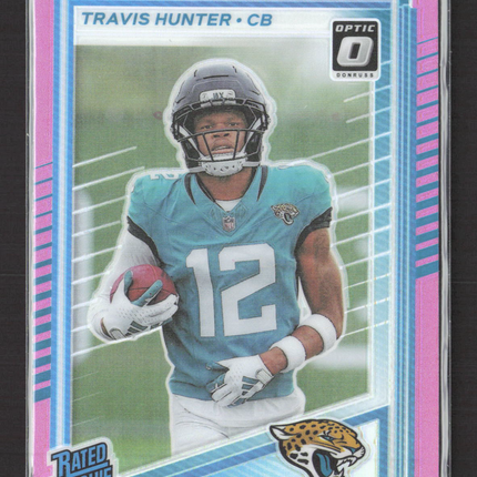 2025 Panini Donruss Optic Travis Hunter #301 Pink
