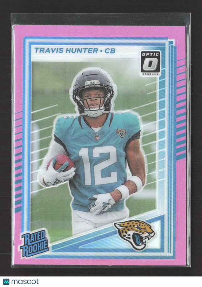 2025 Panini Donruss Optic Travis Hunter #301 Pink