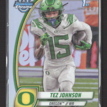 2024 Bowman Chrome University Tez Johnson #171 Refractor