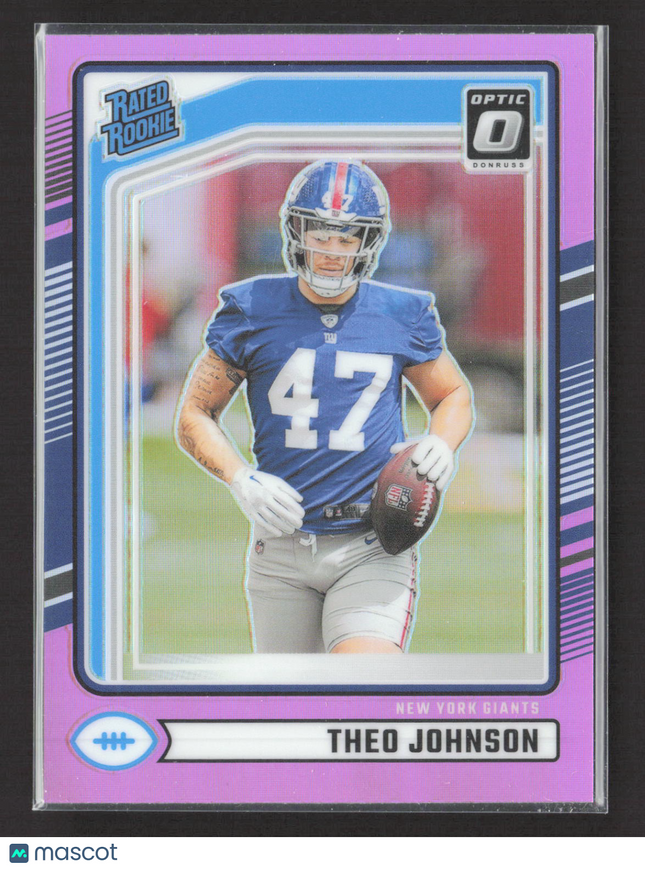 2024 Panini Donruss Optic Theo Johnson #357 pink