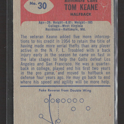1955 Bowman Tom Keane #30