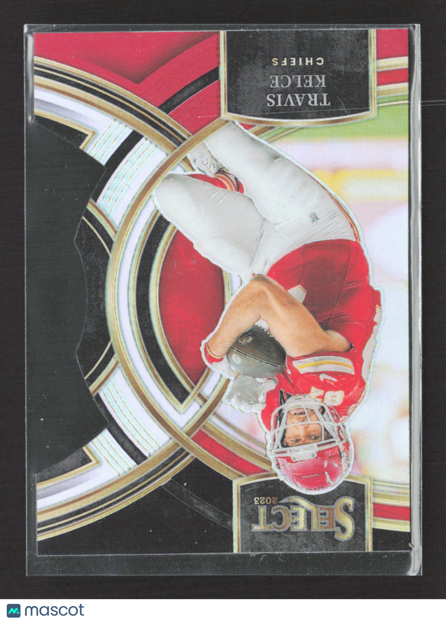 2024 Panini Select Prizm Premier Travis Kelce #150 black red die cut