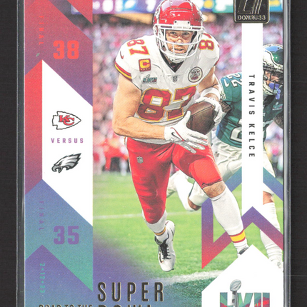 2023 Panini Donruss Road to the Super Bowl Travis Kelce #RTSB-TKE