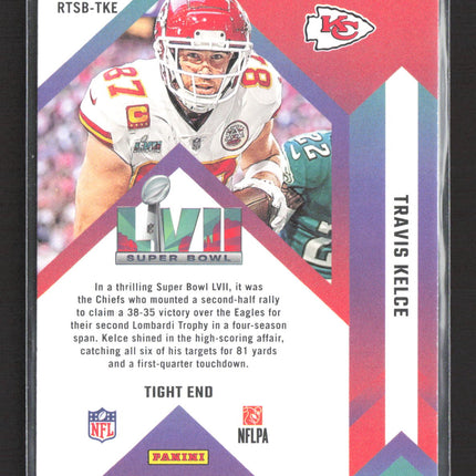 2023 Panini Donruss Road to the Super Bowl Travis Kelce #RTSB-TKE