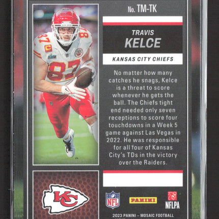 2023 Panini Mosaic Football Touchdown Masters Travis Kelce #TM-TK