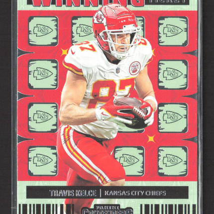 2023 Panini Contenders Winning Ticket Travis Kelce #WT-TKE