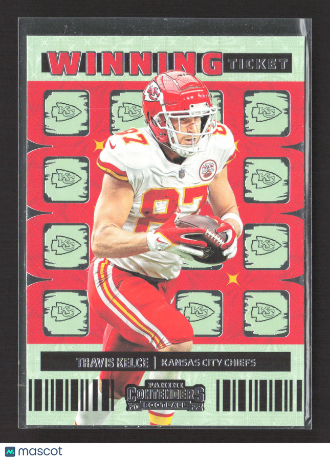 2023 Panini Contenders Winning Ticket Travis Kelce #WT-TKE