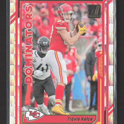 2023 Panini Donruss Dominators Travis Kelce #D-20 Checkerboard