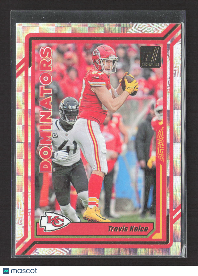 2023 Panini Donruss Dominators Travis Kelce #D-20 Checkerboard
