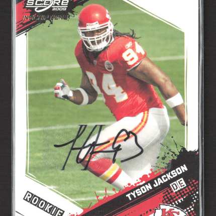 2009 Score Inscriptions Tyson Jackson #399 auto /99