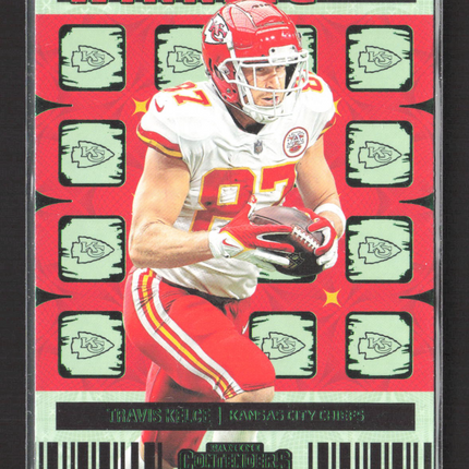 2023 Panini Contenders Winning Ticket Travis Kelce #WT-TKE