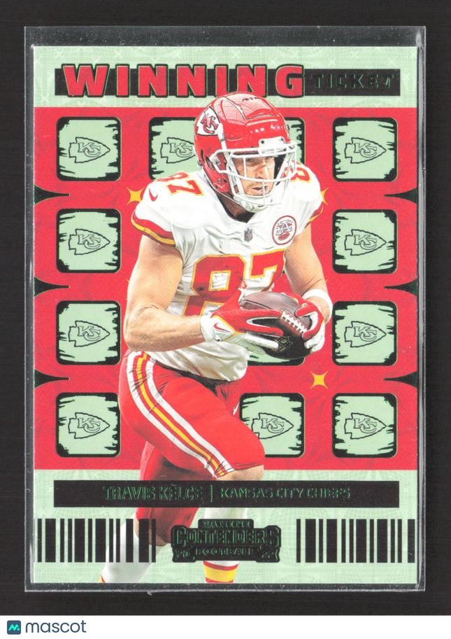 2023 Panini Contenders Winning Ticket Travis Kelce #WT-TKE