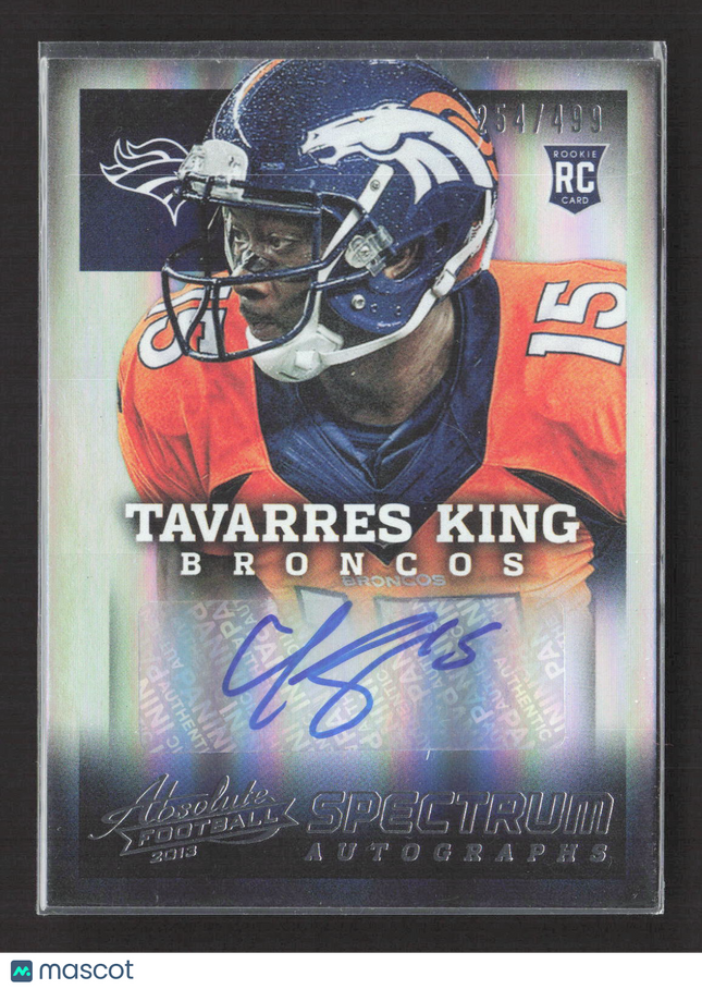 2013 Panini Absolute Spectrum Tavarres King #188 RC 254/499 Auto