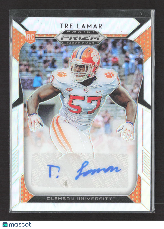 2019 Panini Prizm Draft Picks Tre Lamar #210 auto RC
