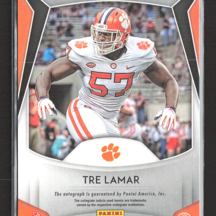 2019 Panini Prizm Draft Picks Tre Lamar #210 auto RC