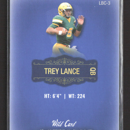 2021 Wild Card Matte Trey Lance #LBC-3 Blue