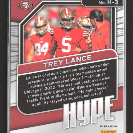 2023 Panini Prizm Hype Trey Lance #H-3 disco