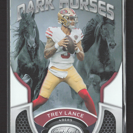 2022 Panini Certified Dark Horses Trey Lance #DH-3