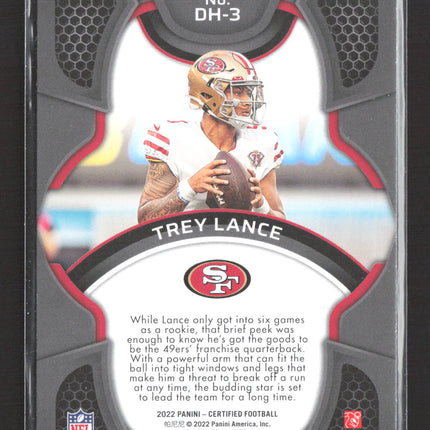 2022 Panini Certified Dark Horses Trey Lance #DH-3